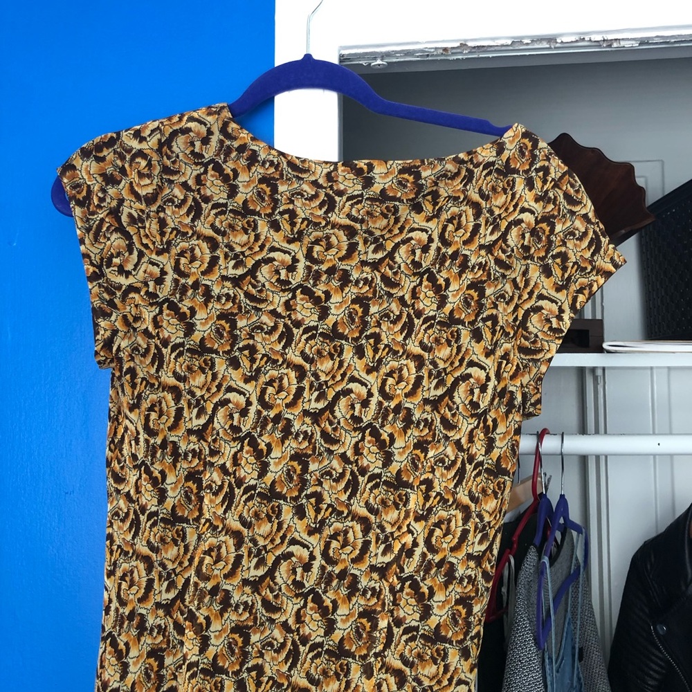 Y2K Maxi Dress Pansy Floral